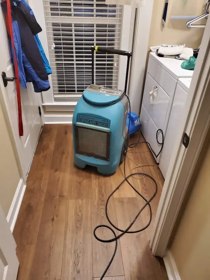 Commercial dehumidifier deployed for Flood Damage Cleanup in Sharon