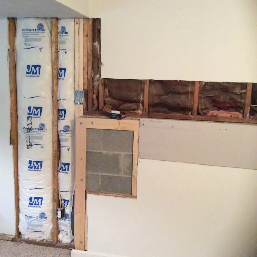 Wall insulation replacement during Structural Drying in Sharon